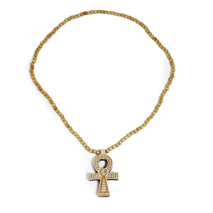 Ankh Necklace of Wood