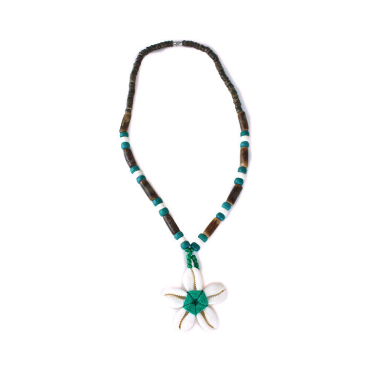 Cowrie Shell Flower Necklace Rema Collections 2067