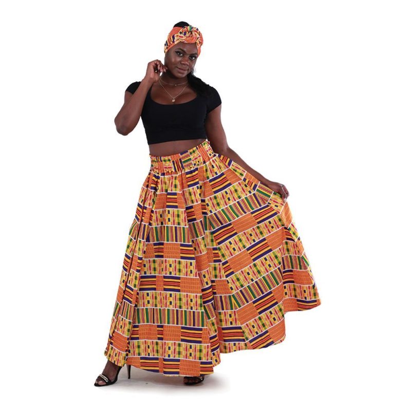 Kente Long Skirt – Rema Collections