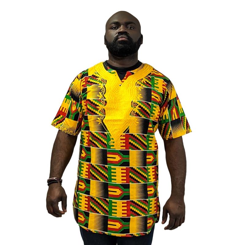 Cameroon Embroidered Kente Dashiki - Rema Collections